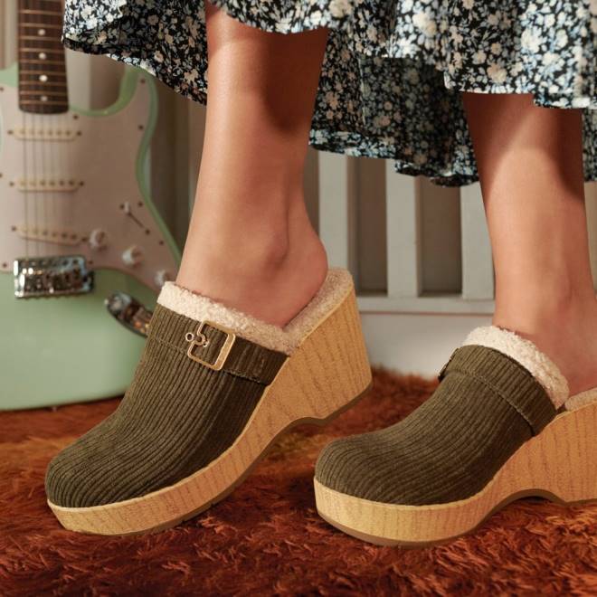 oliv manchester pixie träsko 8RZZ248 Dr. Scholl\'s unisex-