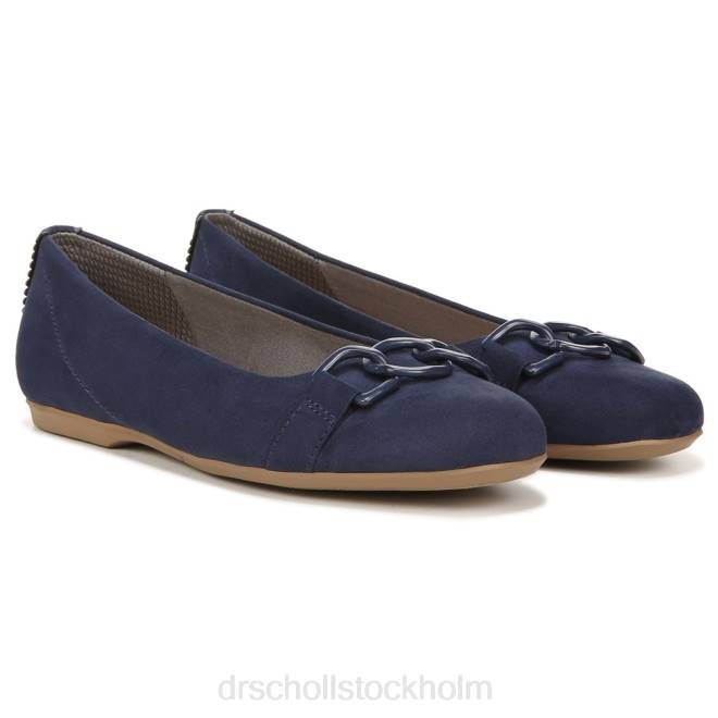 marinblått tyg Wexley pryder ballerina 8RZZ97 Dr. Scholl's unisex-