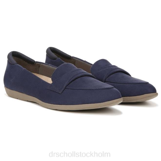 mörkblått tyg emilia loafer 8RZZ45 Dr. Scholl's unisex-