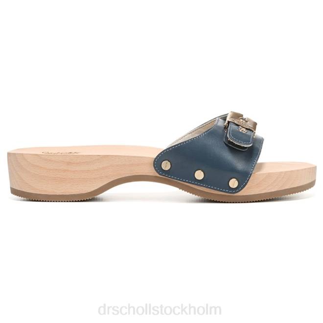 blått läder original sandal 8RZZ18 Dr. Scholl\'s unisex-
