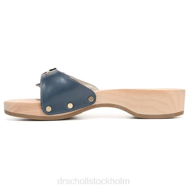 blått läder original sandal 8RZZ18 Dr. Scholl\'s unisex-
