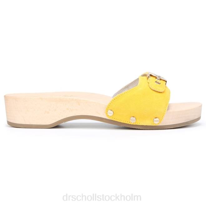 gult läder original sandal 8RZZ12 Dr. Scholl\'s unisex-