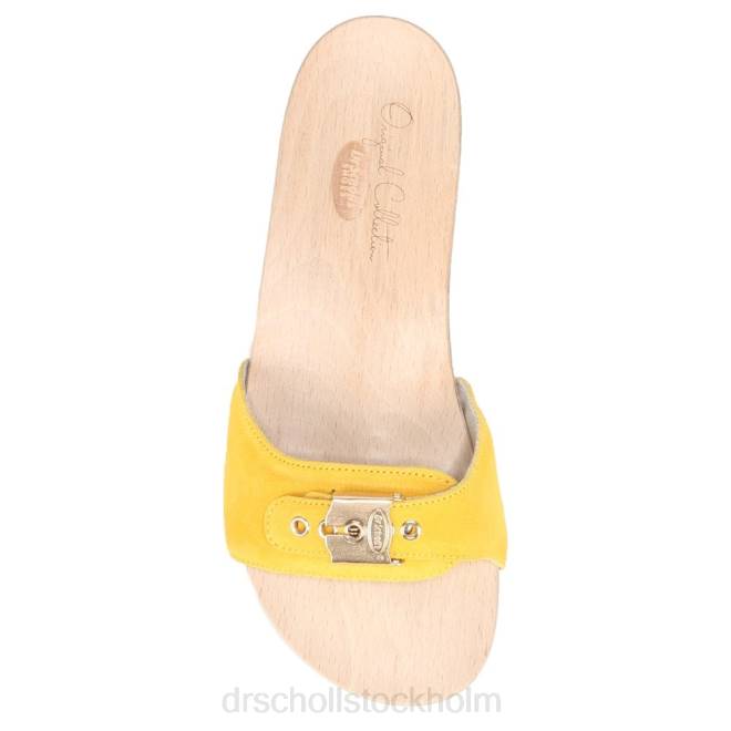 gult läder original sandal 8RZZ12 Dr. Scholl\'s unisex-