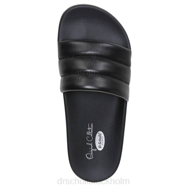 svart läder fiskarna chill slide sandal 8RZZ209 Dr. Scholl\'s unisex-