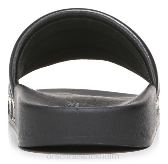 svart läder fiskarna chill slide sandal 8RZZ209 Dr. Scholl\'s unisex-