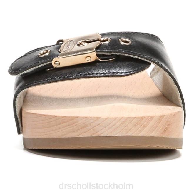 svart läder original sandal 8RZZ14 Dr. Scholl\'s unisex-
