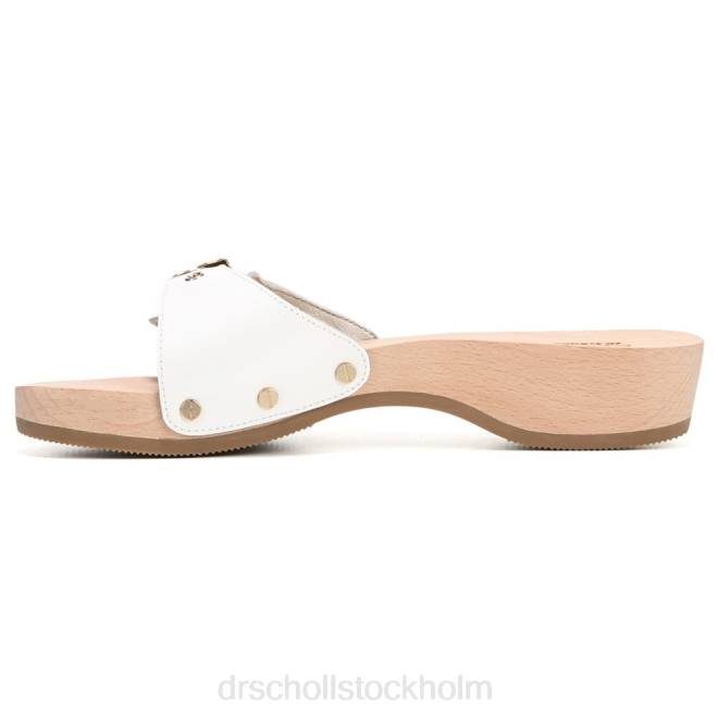 vitt läder original sandal 8RZZ17 Dr. Scholl\'s unisex-