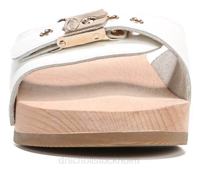 vitt läder original sandal 8RZZ17 Dr. Scholl\'s unisex-