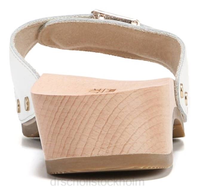 vitt läder original sandal 8RZZ17 Dr. Scholl\'s unisex-