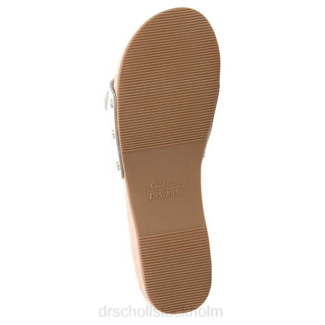 vitt läder original sandal 8RZZ17 Dr. Scholl\'s unisex-