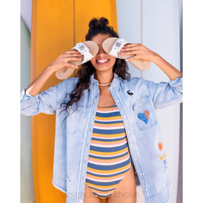 vitt läder original sandal 8RZZ17 Dr. Scholl\'s unisex-