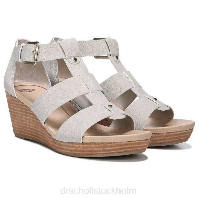 grått ormtryck barton wedge sandal 8RZZ163 Dr. Scholl's unisex-