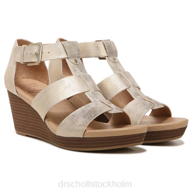guld syntet barton wedge sandal 8RZZ166 Dr. Scholl's unisex-