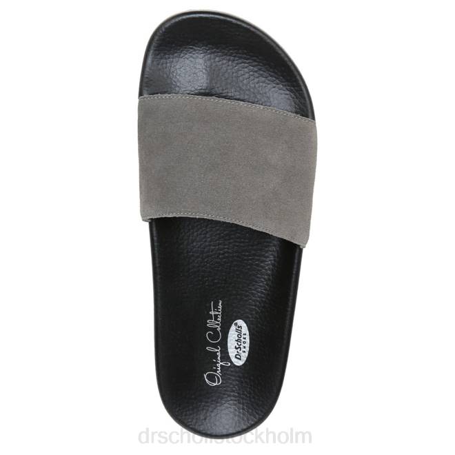 grå sandal med rutschkana från fiskarna 8RZZ189 Dr. Scholl\'s unisex-