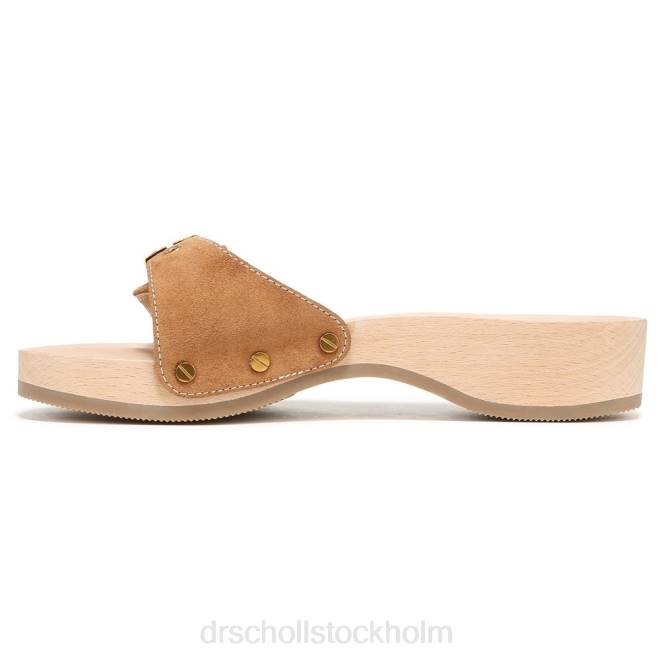 hasselträbrun mocka original sandal 8RZZ117 Dr. Scholl\'s x Veronica Beard unisex-