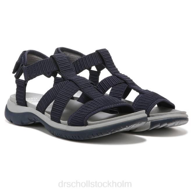 marinblått tyg adalia sandal 8RZZ171 Dr. Scholl's unisex-