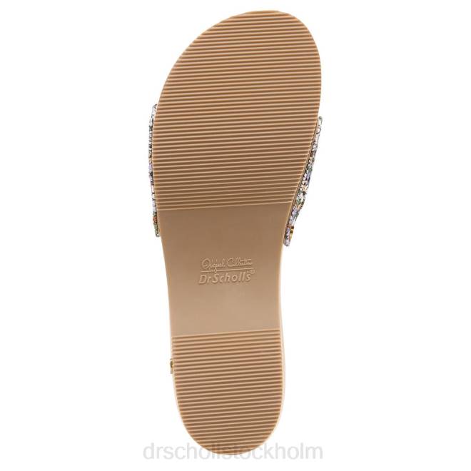skogsgrön blommig duk original sandal 8RZZ116 Dr. Scholl\'s x Veronica Beard unisex-