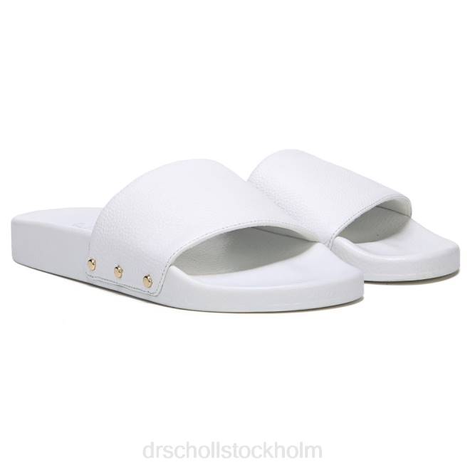 vitt läder sandal med rutschkana från fiskarna 8RZZ188 Dr. Scholl's unisex-