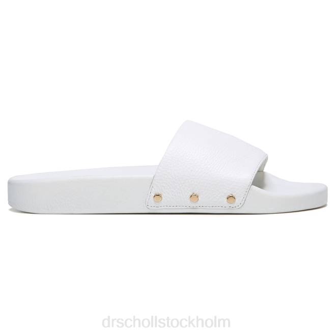 vitt läder sandal med rutschkana från fiskarna 8RZZ188 Dr. Scholl\'s unisex-