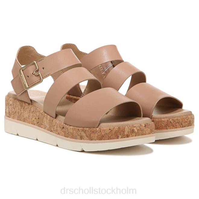 gulbrun syntet en gång två gånger plattformskilsandal 8RZZ195 Dr. Scholl's unisex-