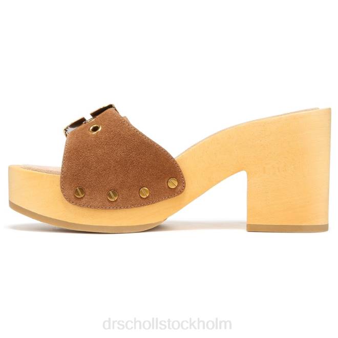 hasselträbrun mocka hula sandal 8RZZ131 Dr. Scholl\'s x Veronica Beard unisex-