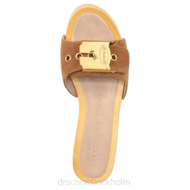 hasselträbrun mocka hula sandal 8RZZ131 Dr. Scholl\'s x Veronica Beard unisex-