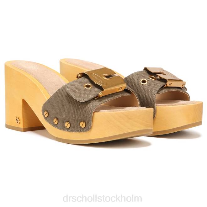 kakigrön duk hula sandal 8RZZ132 Dr. Scholl's x Veronica Beard unisex-