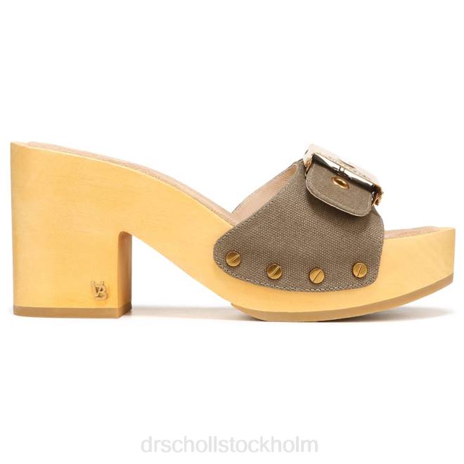 kakigrön duk hula sandal 8RZZ132 Dr. Scholl\'s x Veronica Beard unisex-