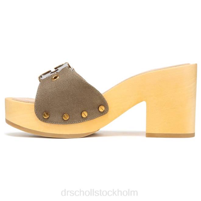 kakigrön duk hula sandal 8RZZ132 Dr. Scholl\'s x Veronica Beard unisex-