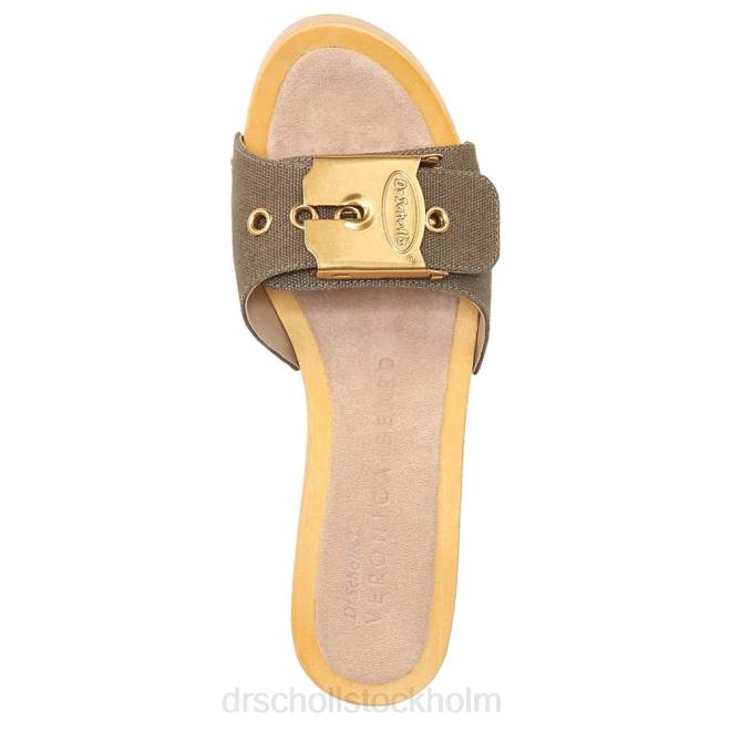kakigrön duk hula sandal 8RZZ132 Dr. Scholl\'s x Veronica Beard unisex-