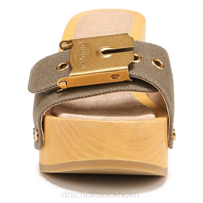 kakigrön duk hula sandal 8RZZ132 Dr. Scholl\'s x Veronica Beard unisex-