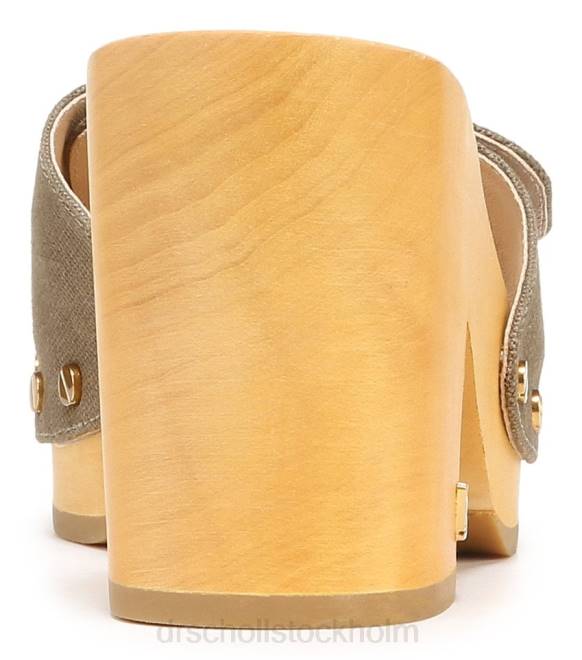 kakigrön duk hula sandal 8RZZ132 Dr. Scholl\'s x Veronica Beard unisex-