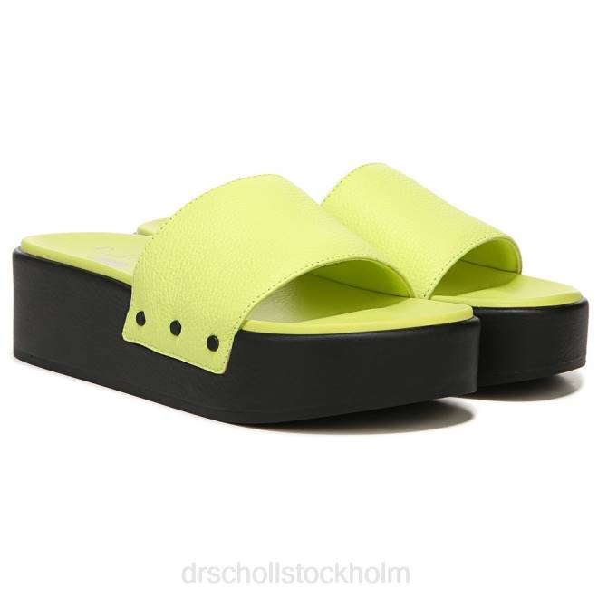 lime läder Pisces max plattformssandaler 8RZZ198 Dr. Scholl's unisex-