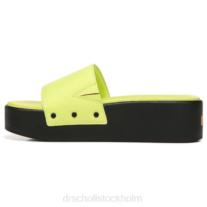 lime läder Pisces max plattformssandaler 8RZZ198 Dr. Scholl\'s unisex-