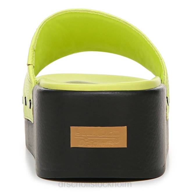 lime läder Pisces max plattformssandaler 8RZZ198 Dr. Scholl\'s unisex-
