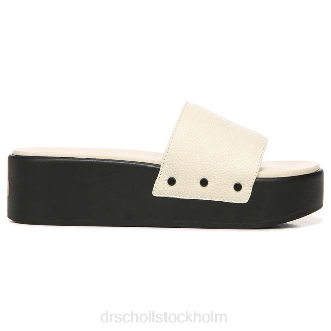 vitt läder Pisces max plattformssandaler 8RZZ199 Dr. Scholl\'s unisex-