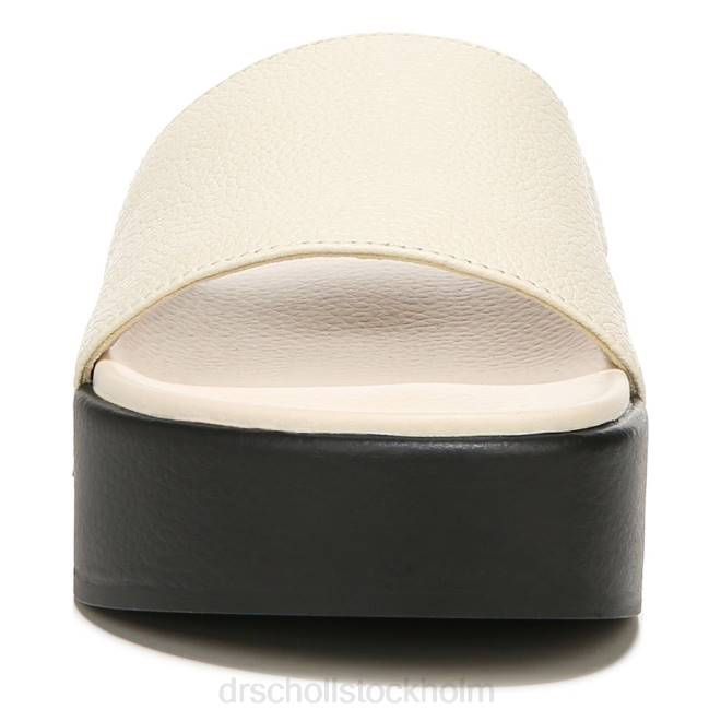 vitt läder Pisces max plattformssandaler 8RZZ199 Dr. Scholl\'s unisex-