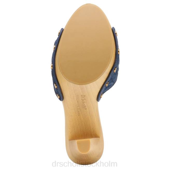 bergsblå jeanstyg lolli sandal med hög klack 8RZZ114 Dr. Scholl\'s x Veronica Beard unisex-