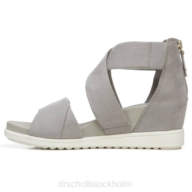 mjuk grå mikrofiber golden hour gladiatorsandaler 8RZZ234 Dr. Scholl\'s unisex-