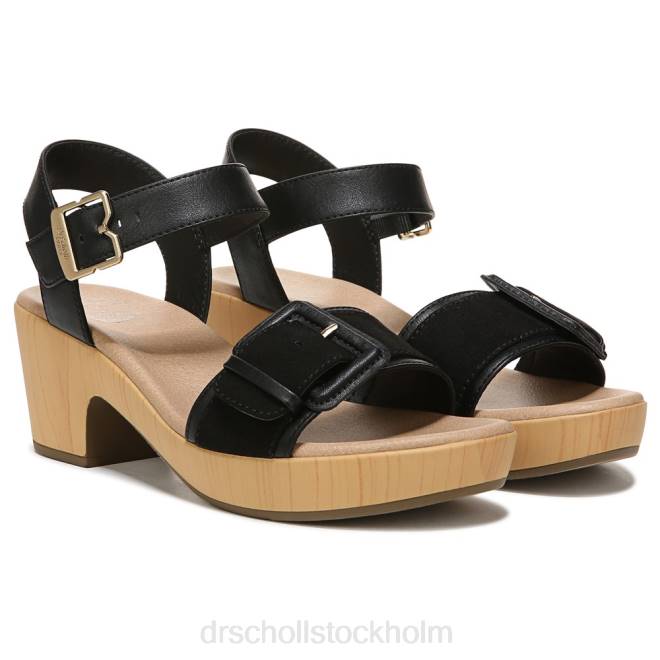 svart syntet felicity too blockhälsandal 8RZZ160 Dr. Scholl's unisex-