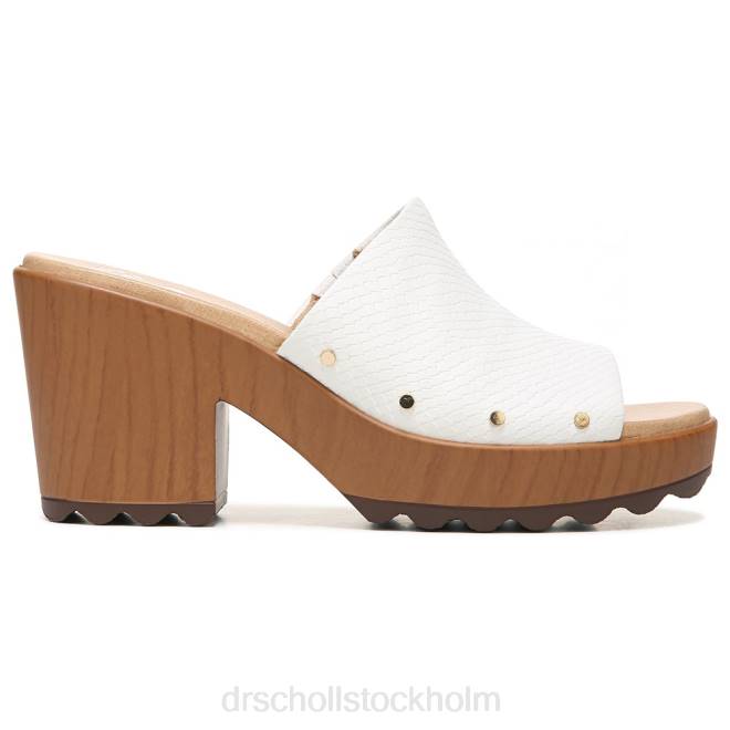 vit orm syntetisk wake up blockhäl sandal 8RZZ184 Dr. Scholl\'s unisex-