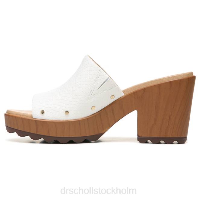 vit orm syntetisk wake up blockhäl sandal 8RZZ184 Dr. Scholl\'s unisex-