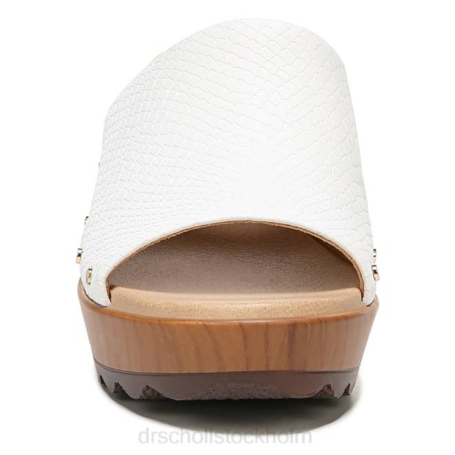 vit orm syntetisk wake up blockhäl sandal 8RZZ184 Dr. Scholl\'s unisex-