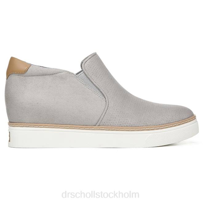 mjuk grå mikrofiber perf om bara wedge sneaker 8RZZ59 Dr. Scholl\'s unisex-