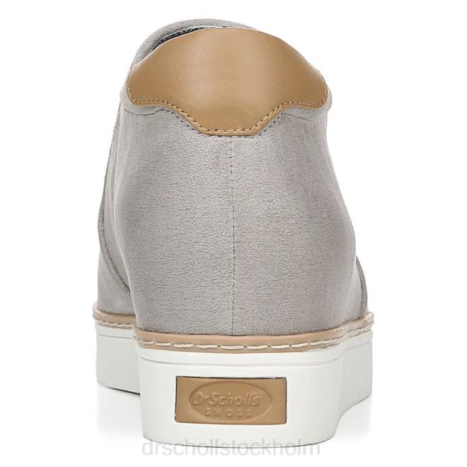 mjuk grå mikrofiber perf om bara wedge sneaker 8RZZ59 Dr. Scholl\'s unisex-