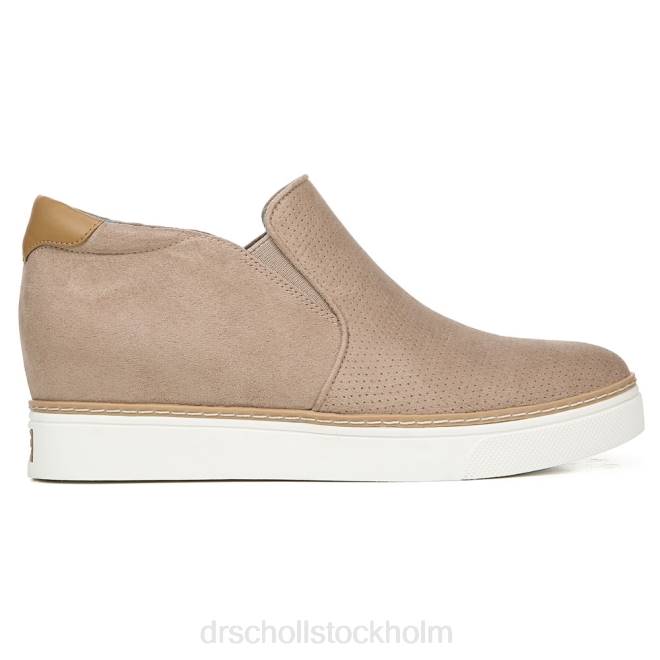 rostad taupe mikrofiber perf om bara wedge sneaker 8RZZ60 Dr. Scholl\'s unisex-