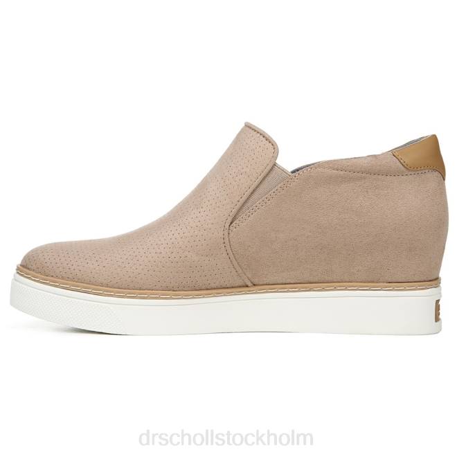 rostad taupe mikrofiber perf om bara wedge sneaker 8RZZ60 Dr. Scholl\'s unisex-