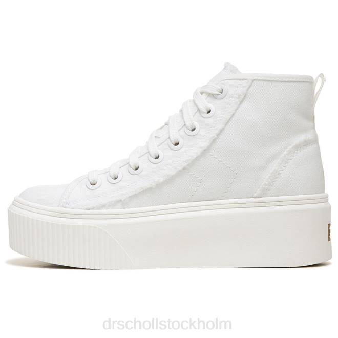 vitt tyg för nu hej topp plattformssneaker 8RZZ226 Dr. Scholl\'s unisex-