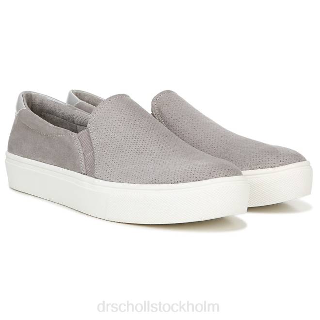 mjuk grå mikrofiber perf nova slip on sneaker 8RZZ70 Dr. Scholl's unisex-