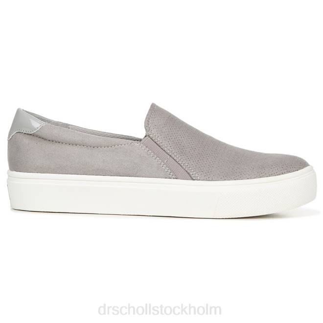 mjuk grå mikrofiber perf nova slip on sneaker 8RZZ70 Dr. Scholl\'s unisex-